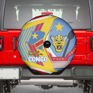 DR Congo Independence Day Spare Tire Cover Congo-Kinshasa Coat Of Arms Style