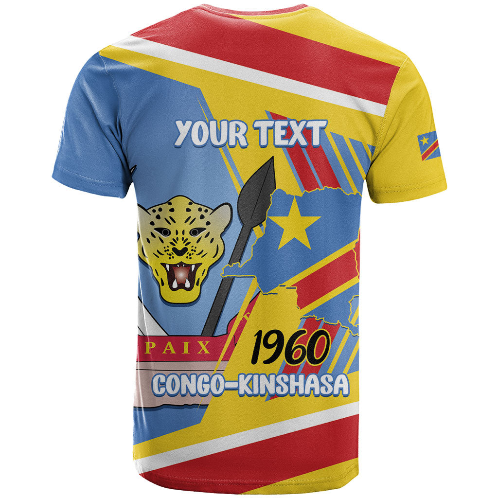 DR Congo Independence Day Personalized T shirt Congo-Kinshasa Coat Of Arms Style