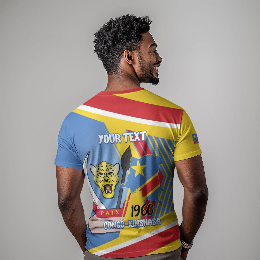 DR Congo Independence Day Personalized T shirt Congo-Kinshasa Coat Of Arms Style