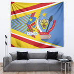 DR Congo Independence Day Tapestry Congo-Kinshasa Coat Of Arms Style