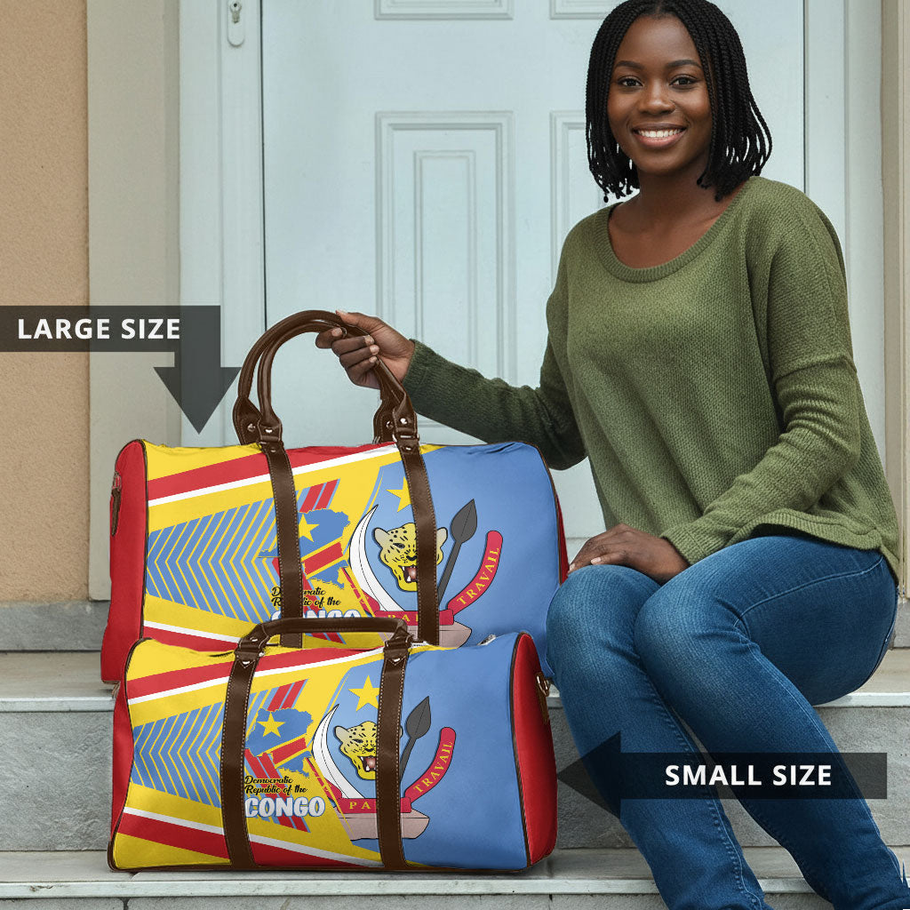 DR Congo Independence Day Travel Bag Congo-Kinshasa Coat Of Arms Style