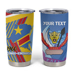 DR Congo Independence Day Personalized Tumbler Cup Congo-Kinshasa Coat Of Arms Style