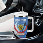 DR Congo Independence Day Personalized Tumbler With Handle Congo-Kinshasa Coat Of Arms Style