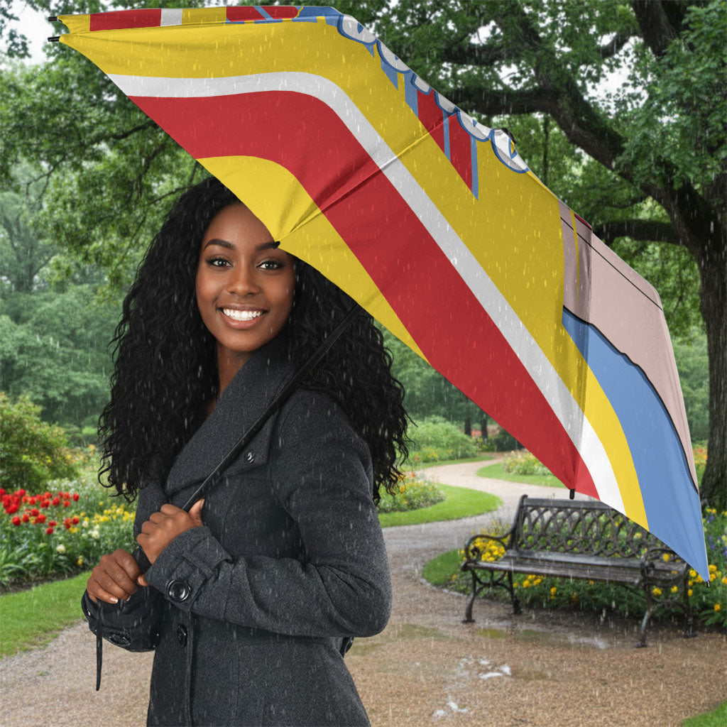 DR Congo Independence Day Umbrella Congo-Kinshasa Coat Of Arms Style