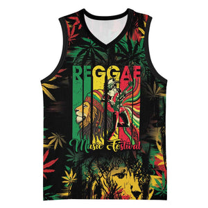 Jamaica Reggae Festival Basketball Jersey One Love Rastafari Culture LT14