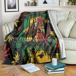 Jamaica Reggae Festival Blanket One Love Rastafari Culture - African Pride