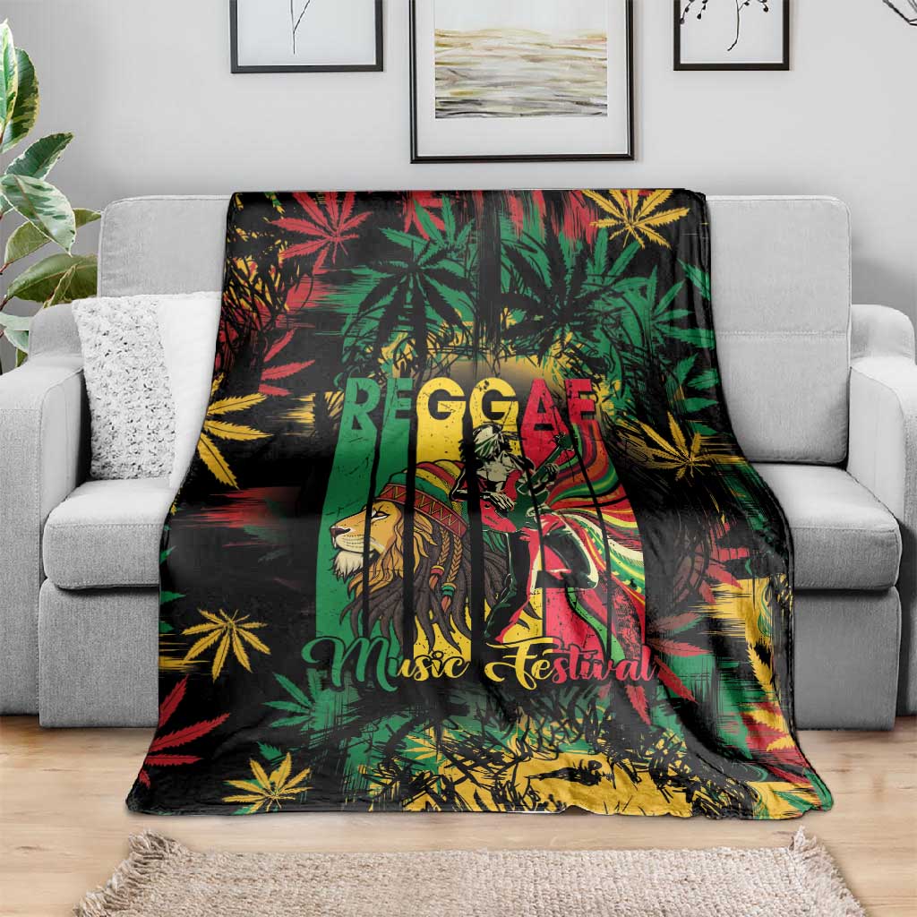 Jamaica Reggae Festival Blanket One Love Rastafari Culture - African Pride