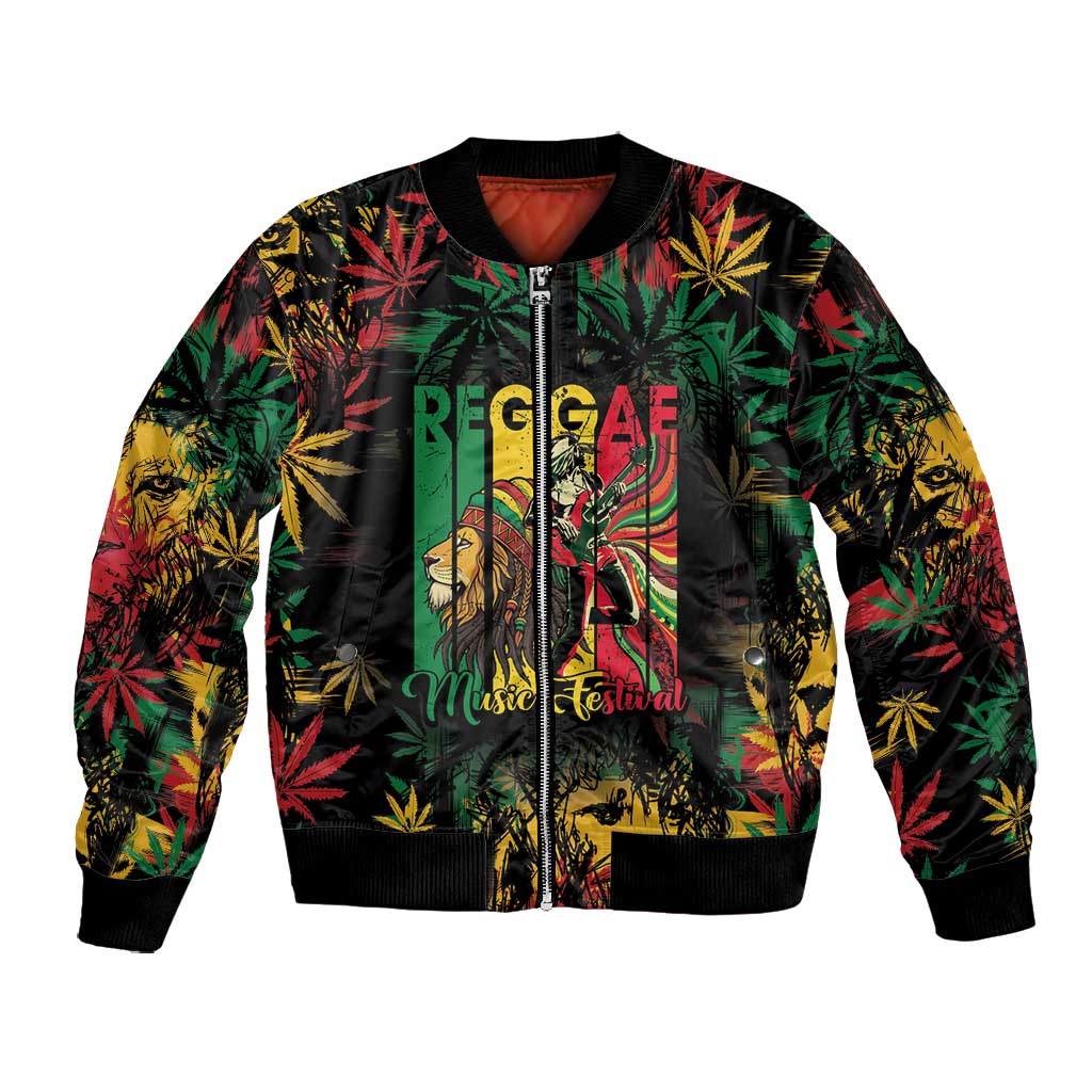Jamaica Reggae Festival Bomber Jacket One Love Rastafari Culture - African Pride