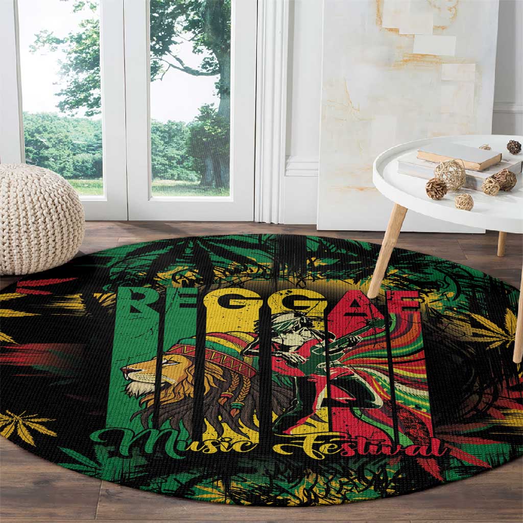 Jamaica Reggae Festival Round Carpet One Love Rastafari Culture - African Pride