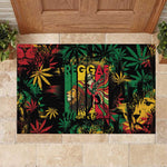 Jamaica Reggae Festival Rubber Doormat One Love Rastafari Culture - African Pride