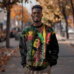 King Of Reggae Legend Bob Sweatshirt Rasta Cannabis - African Pride
