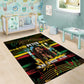 Jamaica Reggae Legend Tosh Area Rug Cannabis Pattern - African Pride