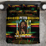 Jamaica Reggae Legend Tosh Bedding Set Cannabis Pattern - African Pride
