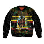 Jamaica Reggae Legend Tosh Bomber Jacket Cannabis Pattern - African Pride
