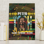 Jamaica Reggae Legend Tosh Canvas Wall Art Cannabis Pattern - African Pride