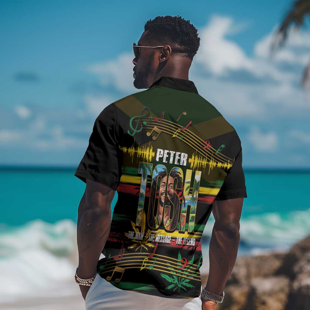 Jamaica Reggae Legend Tosh Hawaiian Shirt Cannabis Pattern - African Pride