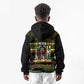Jamaica Reggae Legend Tosh Kid Hoodie Cannabis Pattern - African Pride