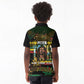 Jamaica Reggae Legend Tosh Kid Polo Shirt Cannabis Pattern - African Pride
