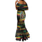 Jamaica Reggae Legend Tosh Mermaid Dress Cannabis Pattern - African Pride