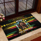 Jamaica Reggae Legend Tosh Rubber Doormat Cannabis Pattern - African Pride
