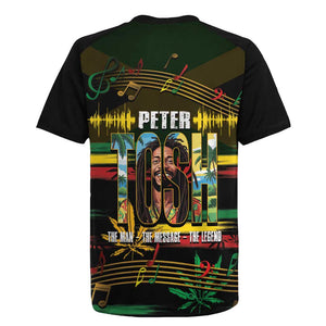 Jamaica Reggae Legend Tosh Rugby Jersey Cannabis Pattern - African Pride
