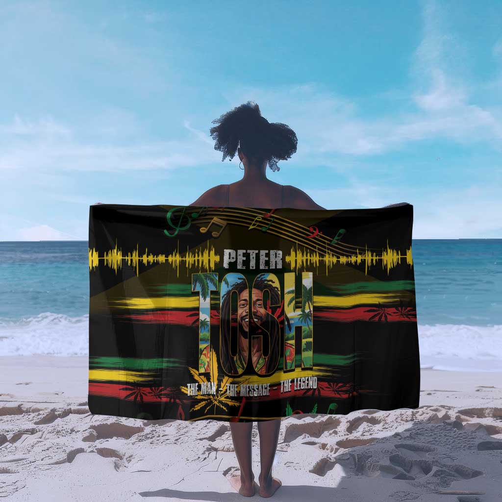 Jamaica Reggae Legend Tosh Sarong Cannabis Pattern - African Pride
