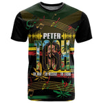 Jamaica Reggae Legend Tosh T shirt Cannabis Pattern - African Pride