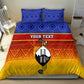 Personalised Eswatini Independence Day Bedding Set Swaziland Nguni Shield Gradient African Pattern