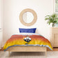 Personalised Eswatini Independence Day Bedding Set Swaziland Nguni Shield Gradient African Pattern