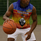 Personalised Eswatini Independence Day Sleeveless Hoodie Swaziland Nguni Shield Gradient African Pattern - African Pride