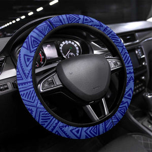 Eswatini Independence Day Steering Wheel Cover Swaziland Nguni Shield Gradient African Pattern