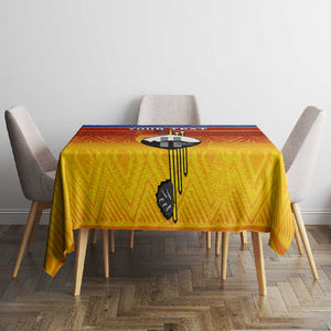 Personalised Eswatini Independence Day Tablecloth Swaziland Nguni Shield Gradient African Pattern