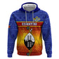 Personalised Eswatini Independence Day Zip Hoodie Swaziland Nguni Shield Gradient African Pattern