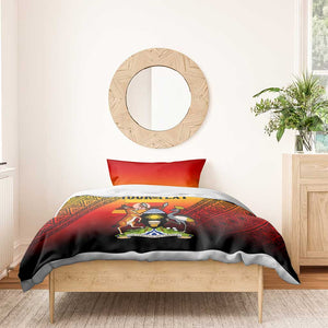 Personalised Uganda Independence Day Bedding Set Jamhuri ya Uganda Coat Of Arms