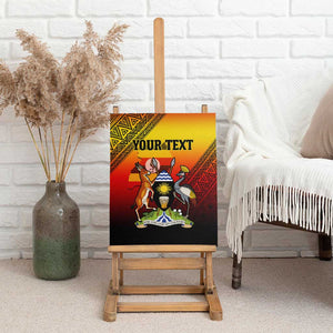 Personalised Uganda Independence Day Canvas Wall Art Jamhuri ya Uganda Coat Of Arms