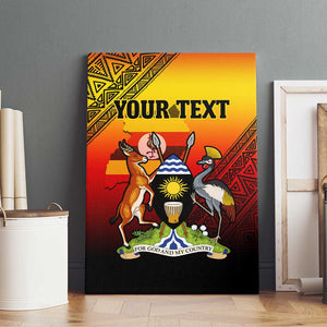 Personalised Uganda Independence Day Canvas Wall Art Jamhuri ya Uganda Coat Of Arms