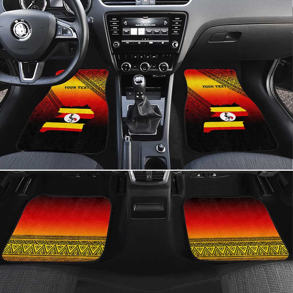 Personalised Uganda Independence Day Car Mats Jamhuri ya Uganda Coat Of Arms