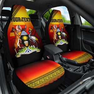 Personalised Uganda Independence Day Car Seat Cover Jamhuri ya Uganda Coat Of Arms