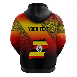 Personalised Uganda Independence Day Hoodie Jamhuri ya Uganda Coat Of Arms