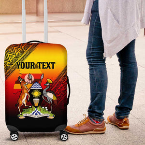 Personalised Uganda Independence Day Luggage Cover Jamhuri ya Uganda Coat Of Arms