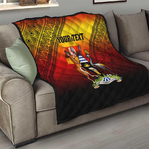 Personalised Uganda Independence Day Quilt Jamhuri ya Uganda Coat Of Arms