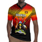 Personalised Uganda Independence Day Rugby Jersey Jamhuri ya Uganda Coat Of Arms