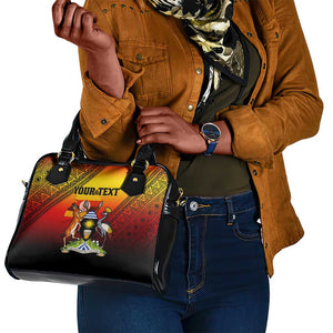 Personalised Uganda Independence Day Shoulder Handbag Jamhuri ya Uganda Coat Of Arms