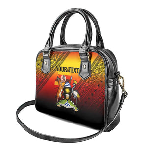 Personalised Uganda Independence Day Shoulder Handbag Jamhuri ya Uganda Coat Of Arms