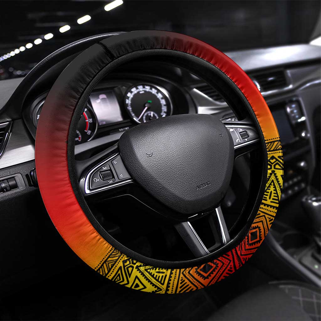 Uganda Independence Day Steering Wheel Cover Jamhuri ya Uganda Coat Of Arms