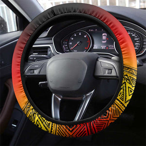 Uganda Independence Day Steering Wheel Cover Jamhuri ya Uganda Coat Of Arms