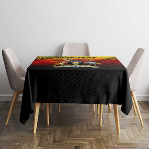 Personalised Uganda Independence Day Tablecloth Jamhuri ya Uganda Coat Of Arms