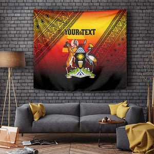 Personalised Uganda Independence Day Tapestry Jamhuri ya Uganda Coat Of Arms