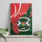 Personalized Burkina Faso Republic Day Canvas Wall Art Bogolan Mudcloth - Coat Of Arms Design