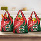 Personalized Burkina Faso Republic Day Grocery Bag Bogolan Mudcloth - Coat Of Arms Design
